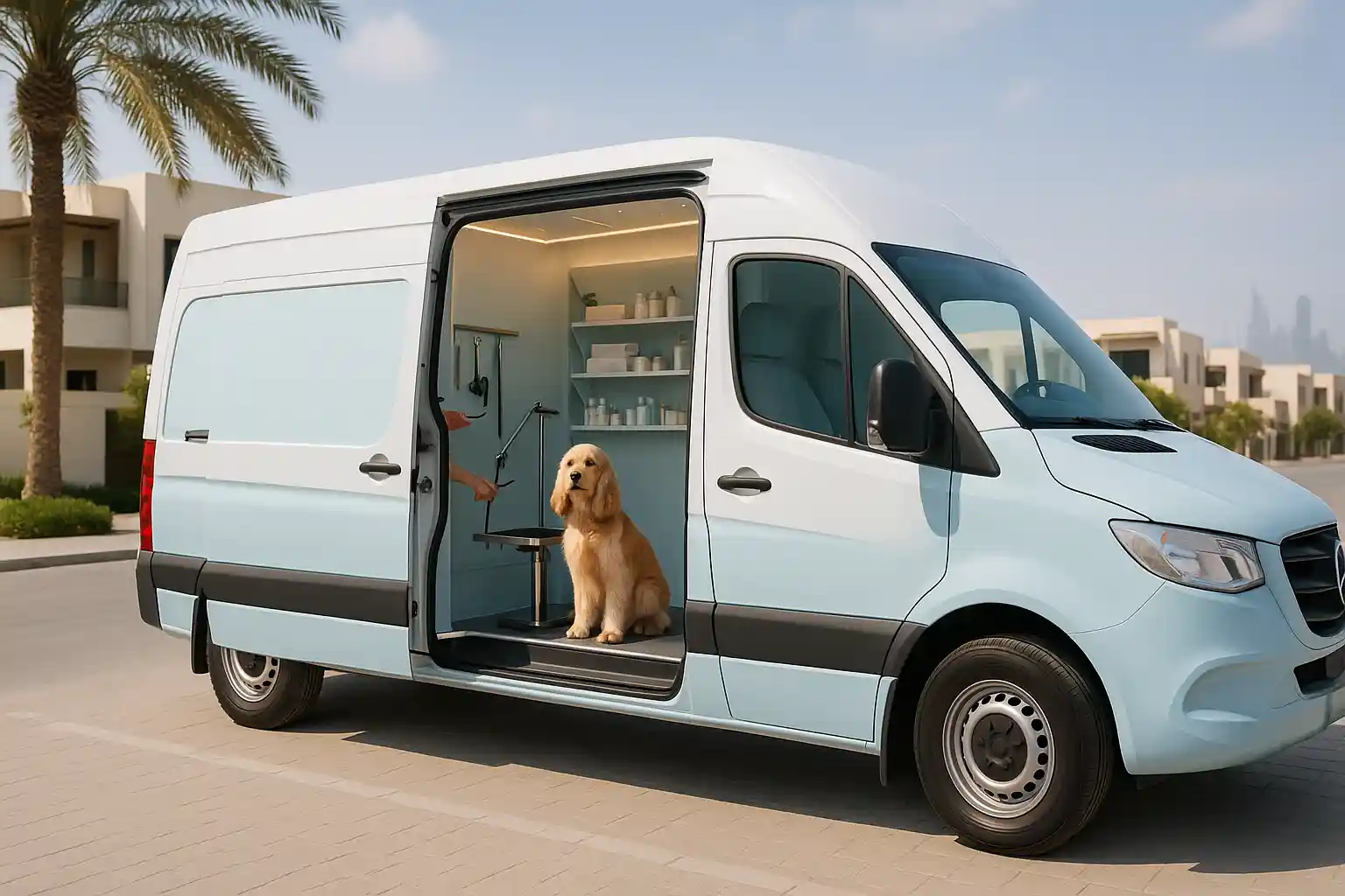 pet grooming van in abu dhabi